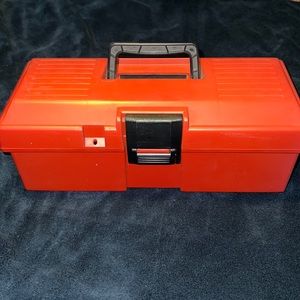 Plastic red tool box